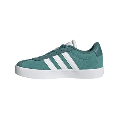 Imagen de adidas VL Court 3.0 Shoes Kids, Zapatilla de Deporte Unisex niños, Polvo Verde Azulado FTWR Blanco Preloved Teal, 30 EU