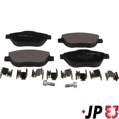 Imagen de JP GROUP 3163604210 Juego de pastillas freno Eje delantero excl. contacto avisador desgaste CITROËN: C3 II, DS3 Hatchback, III