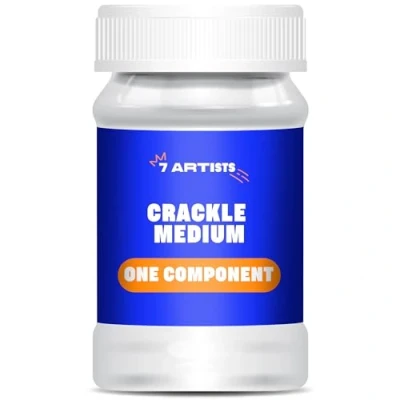 Imagen de 7 Artists Crackle Medium Acrilico 100 ml Pintura para Craquelar Craquelador Manualidades Craquelado Paint Transparente
