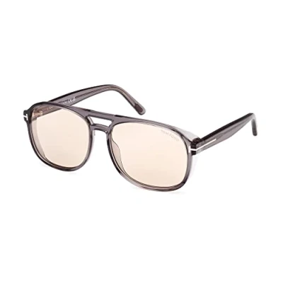 Imagen de TOM FORD Hombre FT1022 ROSCO 20E Gafas de sol Acetato Gris Marrón Cuadrada Fotocromático