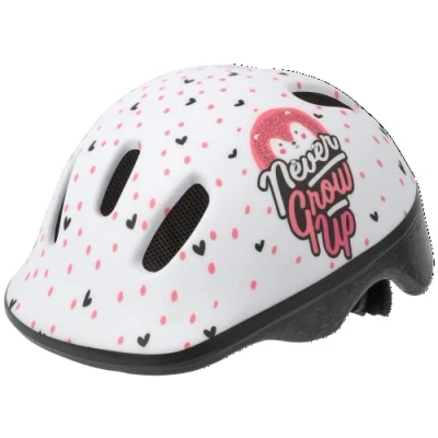 Imagen de Polisport Baby Helmet HOGGY (XXS = 44/48) Casco, Unisex Adult, Blanco/Rosa Mate, TU EU