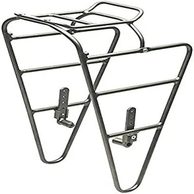 Imagen de Blackburn and Rear Bike Rack (Black, Front) Outpost Portabicicletas Trasero World Touring (Negro, Delantero), Unisex Adulto, Gris, Talla única