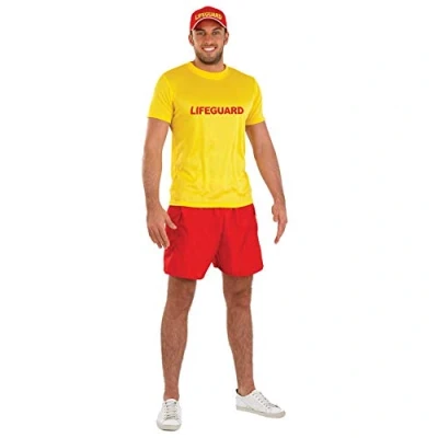 Imagen de Fun Shack Disfraz Socorrista Hombre, Adulto Despedida Soltero, Soltero Carnaval Hombre Talla XL