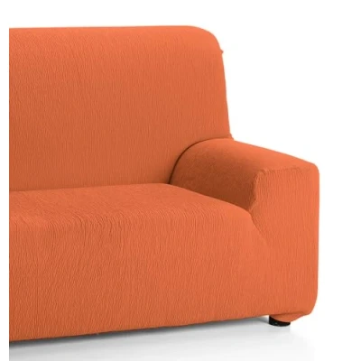 Imagen de Martina Home Emilia, Funda Elástica para Sofá de 2 Plazas, Naranja, 120 a 170 cm ancho