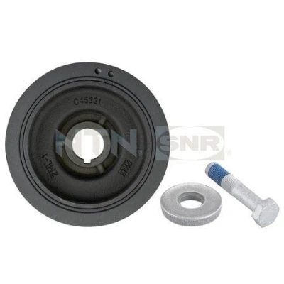 Imagen de SNR DPF359.05K1 Polea de Cigüeñal 153 6 con tornillo PEUGEOT: 206 Hatchback, 406 Berlina, 307 SW, CITROËN: Berlingo / First I, C4 I Hatchback