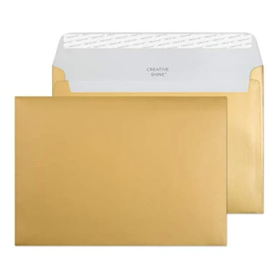 Imagen de Creative Colour Sobres autoadhesivos (C5, 162 x 229 mm, 25 unidades), color dorado