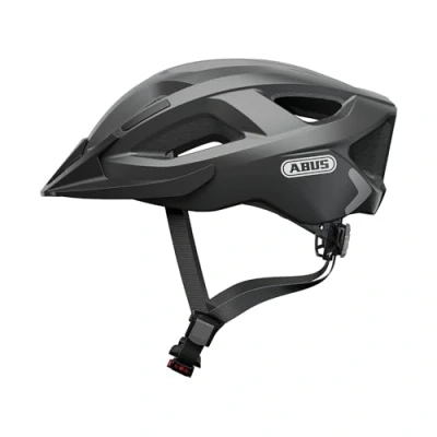 Imagen de ABUS casco urbano Aduro 2.0 de bicicleta integral con luz diseño deportivo para el tráfico hombres y mujeres titanio (grisáceo), talla S