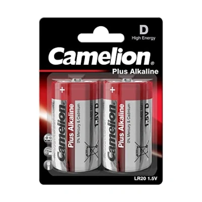 Imagen de Camelion 11000220 Pack de 2 Pilas alcalinas, 1.5 V