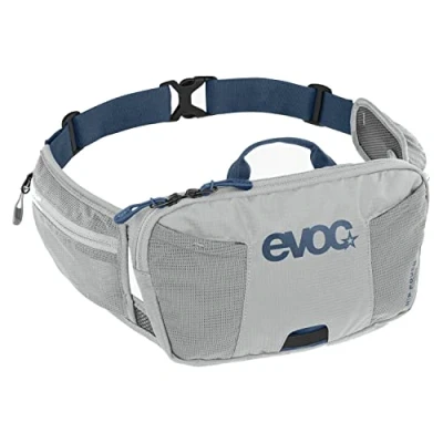 Imagen de EVOC Hip Pouch 1 Bolsa de Cadera, riñonera, Cadera para excursiones en Bicicleta y senderos (1 l Capacidad, Bolsillos el cinturón, 2 adicionales), Gris Piedra