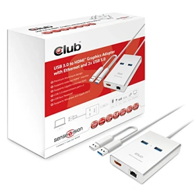 Imagen de Club3d Usb 3.0 To Hdmi? Graphics + Ethernet 2 X