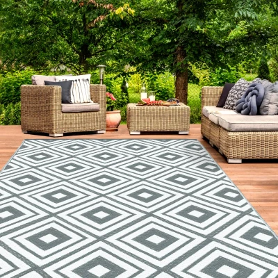 Imagen de IDMarket ELMA Alfombra exterior (180 x 280 cm)