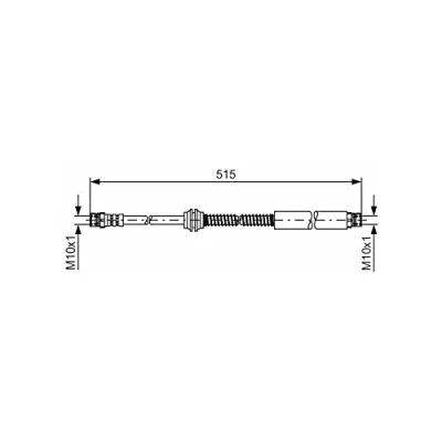 Imagen de BOSCH 1 987 481 447 Latiguillos de Freno 490 M10x1 VOLKSWAGEN: Caddy 3
