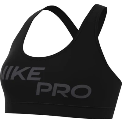 Imagen de Nike Performance BRA Sujetadores deportivos con sujeción ligera, Mujer, Talla: Medium, Black/anthracite