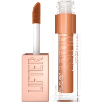 Imagen de Maybelline New York, Brillo de Labios Lifter Gloss, Hidratación Intensa y Rellenos Sin Retoques, Fórmula con Ácido Hialurónico, en Tono 19 Gold