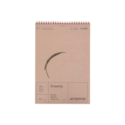 Imagen de Amperse Bloc Dibujo Espiralado y Microperforado 29,7 x 42 cm Blanco 50 hojas