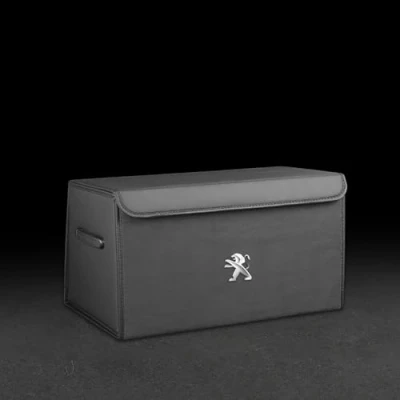 Imagen de Organizador Maletero Coche para Peugeot 508L Plegable Gran Capacidad Bolsa Almacenamiento Base Antideslizante con Tapa,M Black Style