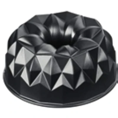 Imagen de ORIGINAL KAISER Inspiration Molde de Rosco 25cm Forma Geométrica Aluminio Fundido Antiadherente, Negro
