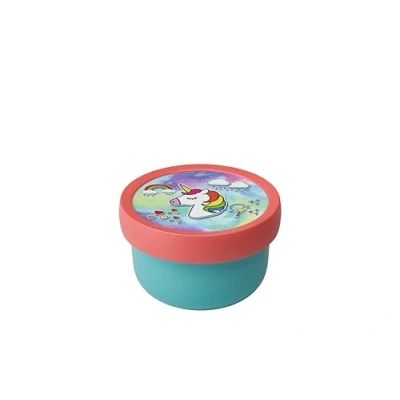 Imagen de Mepal Cajita para fruta Campus Snack box niños Apto lavavajillas y microondas Sin BPA 300 ml Unicorn