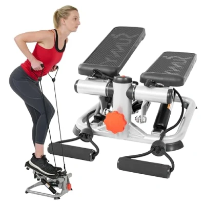 Imagen de Sunny Health and Fitness &amp; Máquina de Paso para Cuerpo Total Unisex, SF S0978, Color Gris, Talla única