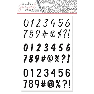 Imagen de Aladine Bullet Journal Foam Stamps Numbers