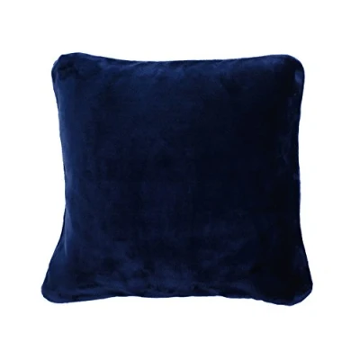 Imagen de Gözze Fundas de cojín Sensación Cachemira Premium, Set 2, 500 g/m², 50 x cm Azul marino