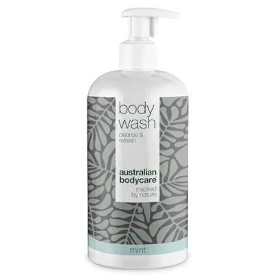 Imagen de Australian Bodycare Body Wash 500ml Con aceite de Árbol Té y Menta Gel ducha Para pieles secas Manchadas el cuidado diario Granos, Picazón, Olor Corporal, Sudor