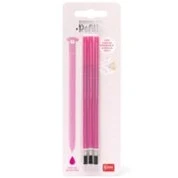 Imagen de Legami Recambio para bolígrafo de gel borrable, juego 3 piezas, altura 13 cm, tinta termosensible rosa, punta 0,7 mm