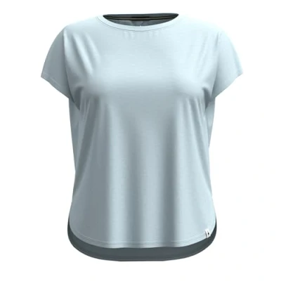 Imagen de Smartwool Short Sleeve Swing Camiseta básica, Mujer, Talla: XS, Winter sky h