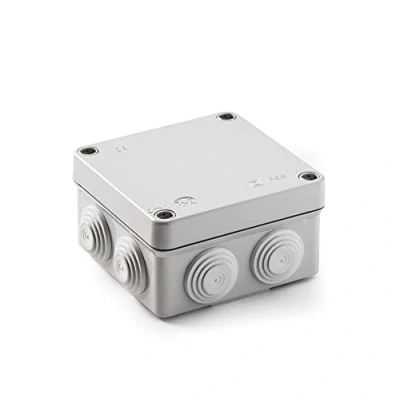 Imagen de FAMATEL Caja estanca IP55 Libre de halógenos Alta resistencia al impacto Tornillos cierre 1/4 vuelta Fácil montaje Cono métrico 112x112x61 Gris