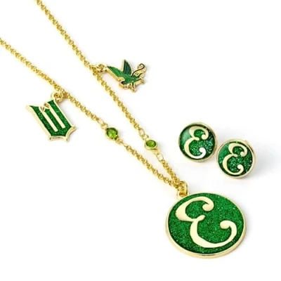 Imagen de WICKED Juego de regalo collar y pendientes Elphaba, talla única, Aleación zinc: 93% zinc, 3% cobre 4% aluminio, No es una piedra preciosa