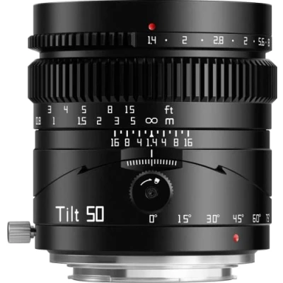 Imagen de TTArtisan Lente inclinable de 50 mm f1.4 Marco Completo, Lentes Retrato Manual Gran Apertura Compatible con cámara Sony E Mount Mirrorless A7 A7II A7III A7R A7RII A7RIII A7RIV A7S A7SII
