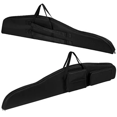Imagen de Ferocity Premium Funda para Armas, Acolchada Armas con Cerradura Maletín Rifle Caza Escopeta táctico Espuma, 130 cm Negro