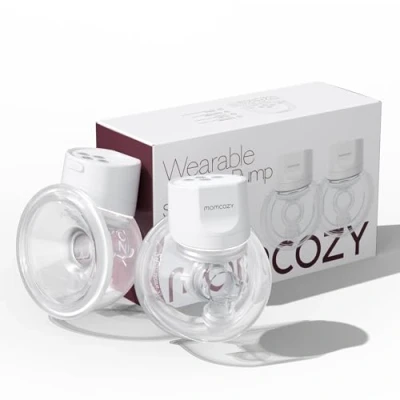 Imagen de Momcozy extractor de leche manos libres, inalámbrico para nuevas madres, fácil usar