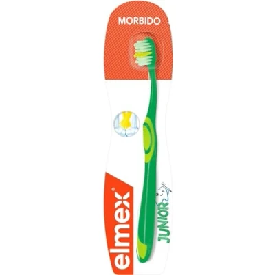 Imagen de Elmex Junior Cepillo de Dientes Infantil Suave,1 Ud 6 a 12 Años con Permanentes, Limpieza Interdental, Cabezal Compacto para Llegar Zonas Difícil Acceso