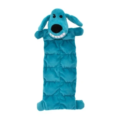 Imagen de Multipet Loofa Squeaker Mat Soft Plush Juguete para Perro con 13 Squeakers 30.48cm, los Colores Pueden Variar