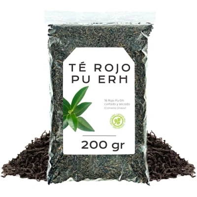 Imagen de Te Rojo Pu Erh 200g Adelgazante a Granel Propiedades Naturales (200 gr, Té Erh)