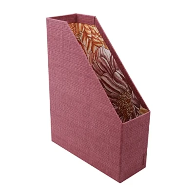 Imagen de Rhodia 120038C ORANGE Botanique porte revues, 10x25x31 cm simili cuir motif Amarante