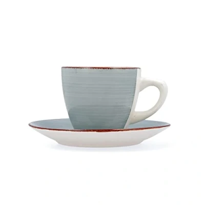Imagen de Quid Vita Morning Set De 2 Tazas Con Platillo 22cl Azul