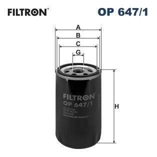 Imagen de Filtro de aceite FILTRON OP 647/1