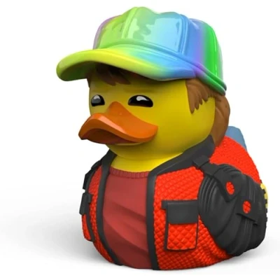 Imagen de TUBBZ Boxed Edition 2015 Doc Brown Figura Coleccionable de Pato Goma Vinilo Producto Oficial Back to The Future Películas acción Comedia Retro