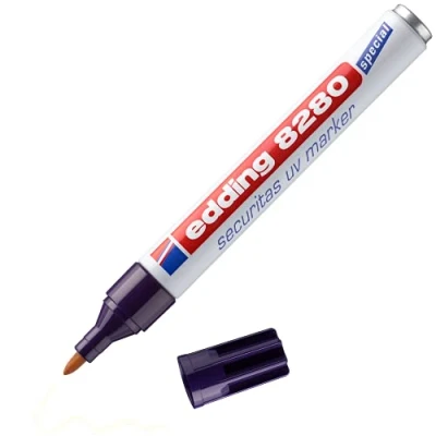 Imagen de Rotulador edding marcador de seguridad visible bajo la luz ultravioleta punta redonda 1,5 mm