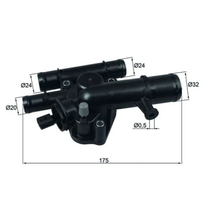 Imagen de MAHLE ORIGINAL TI 243 89 Termostato, refrigerante con junta RENAULT: MEGANE 2, SCENIC 2 Coupe Cabriolet