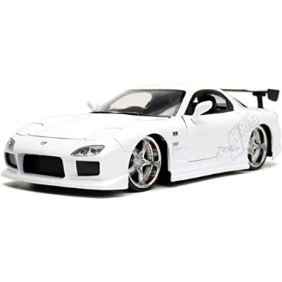 Imagen de Jada Toys Fast &amp; Furious 1:24 1992 Mazda RX 7 Die cast Car, for Kids and Adults