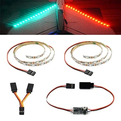 Imagen de elechawk Tira de luz LED con control remoto para avión ala fija RC voladora AR Wing Drone