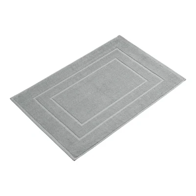 Imagen de Homewell Alfombrilla de baño, 60 x 90 cm, extragrande, 100% algodón, color gris