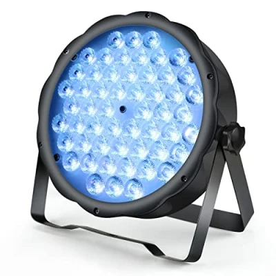 Imagen de BETOPPER Luces Discoteca DJ Foco Par LED DMX de Escenario RGB 54x1.5W Profesional Luz Disco Lampe Auto Sonido Estroboscópica Flash Light para Fiesta Bar Casa Teatro Navidad LPC008S 1 Pack