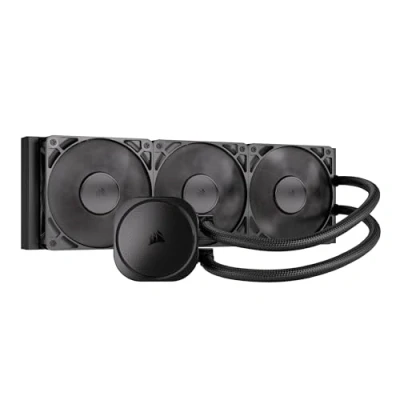 Imagen de CORSAIR Nautilus 360 RS Refrigeración Líquida de CPU 360mm AIO Bajo Nivel Ruido Conexión Directa a la Placa Base Intel LGA 1851/1700, AMD AM5/AM4 3X RS120 Ventiladores Incluidos Negro