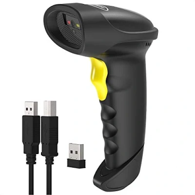 Imagen de Inateck 2D QR Lector para códigos de Barras inalámbrico, 1D, 2D, adptador Wireless, POS, Compatible con Bluetooth y 2.4Ghz, BCST 50