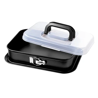Imagen de ORIGINAL KAISER Bake&amp;Take Molde transportable rectangular con base desmontable antiadherente 36 x 24 cm