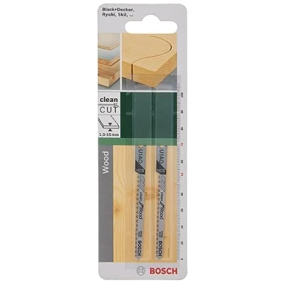 Imagen de Bosch 2 609 256 761 Hoja de sierra calar HCS, U 1 AO (pack 2)